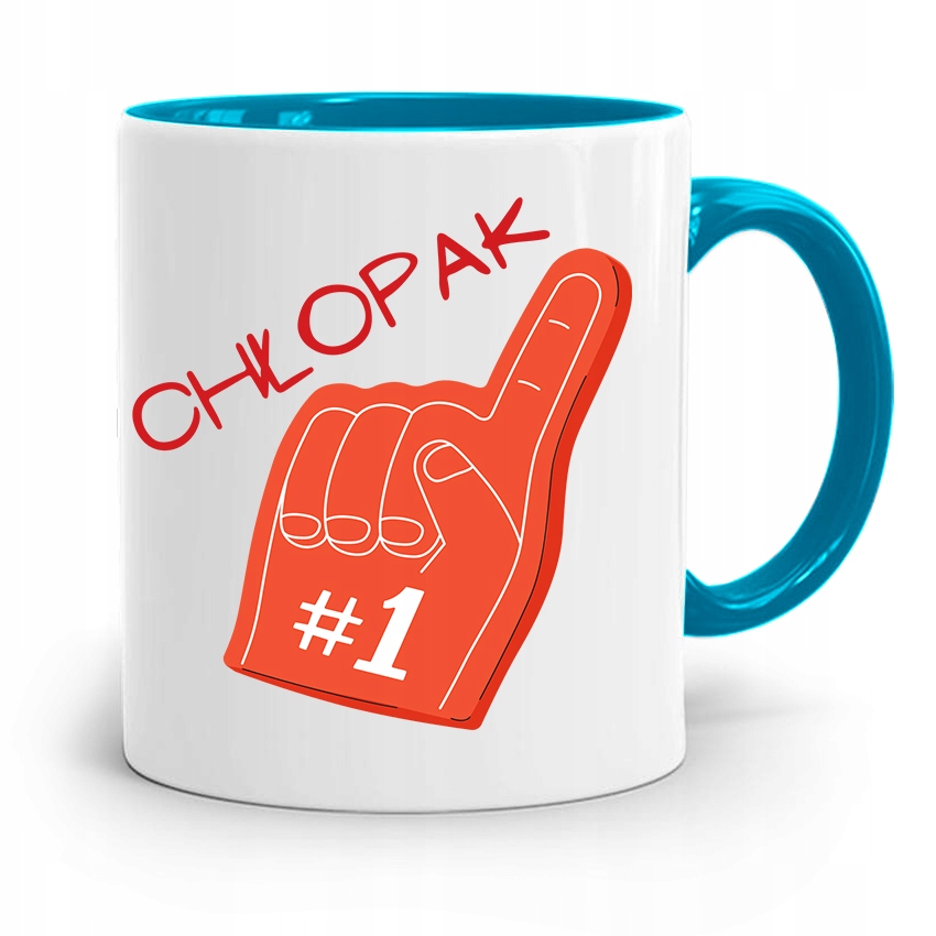 Kubek Błękitny Dla Chłopaka Numer Jeden Prezent Z Nadrukiem Ze Zdjęciem