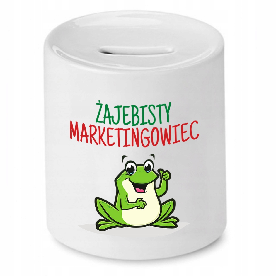 Dla Marketingowca Skarbonka Marketing Prezent Z Nadrukiem Ze Zdjęciem