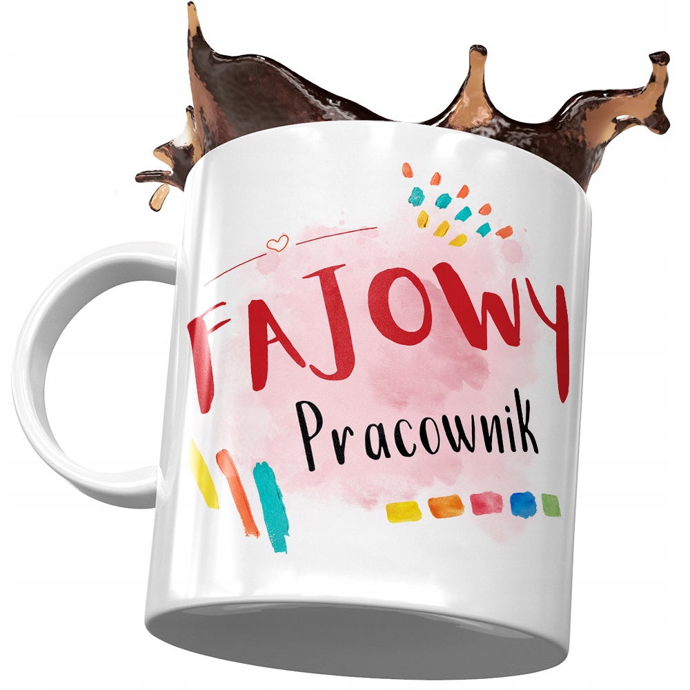 Kubek Dla Pracownika Fajowy Pracownik Prezent Z Nadrukiem Ze Zdjęciem