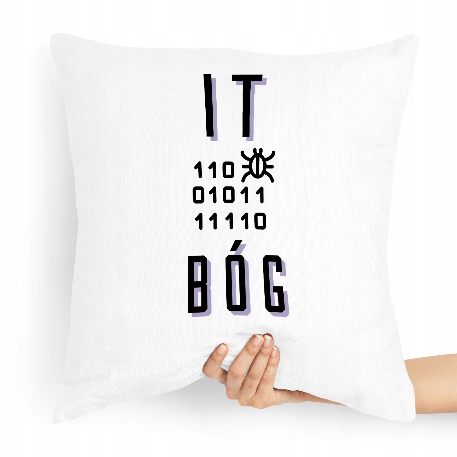 Poduszka Informatyka Programisty Bóg It Prezent! Z Nadrukiem Ze Zdjęciem