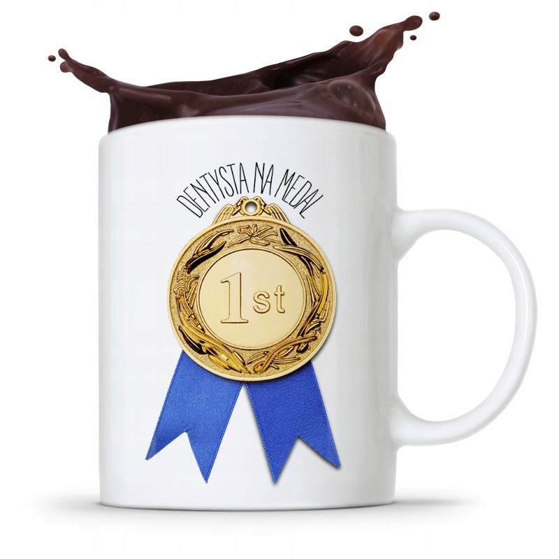 Kubek Prezent Dla Dentysty Dentysta Na Medal Z Nadrukiem Ze Zdjęciem