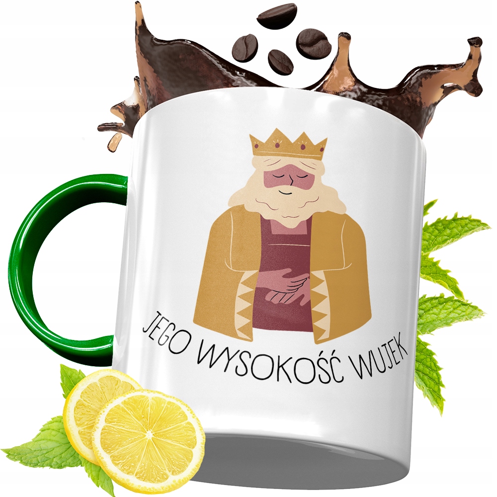 Kubek Zielony Dla Wujka Idealny Prezent Z Nadrukiem Ze Zdjęciem