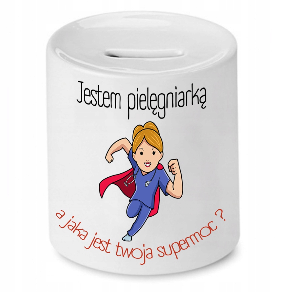 Skarbonka Dla Pielęgniarki Jestem Pielęniarką Z Nadrukiem Ze Zdjęciem