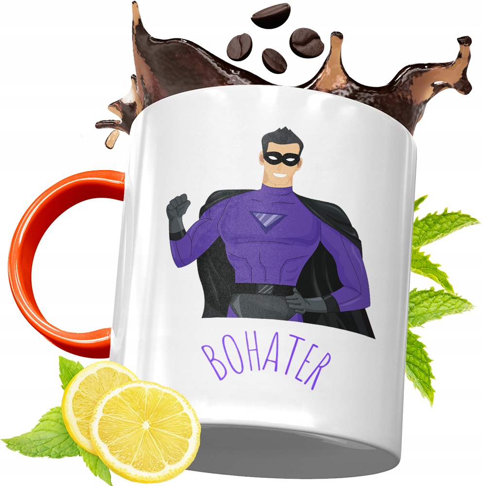 Kubek Pomarańczowy Dla Dzieci Na Dzień Dziecka Z Nadrukiem Ze Zdjęciem