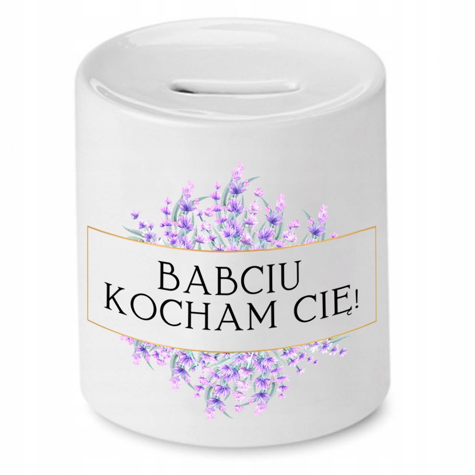 Skarbonka Dla Babci Kocham Cię Babciu Prezent Z Nadrukiem Ze Zdjęciem