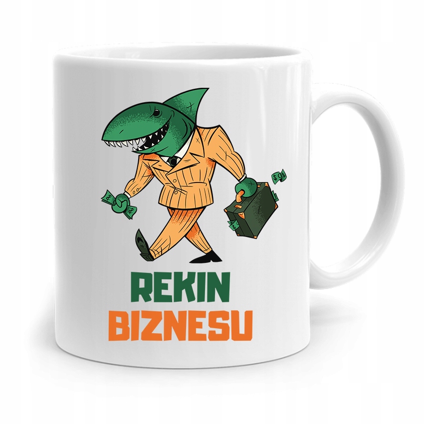 Dla Prezesa Viceprezesa Kubek Rekin Biznesu Z Nadrukiem Ze Zdjęciem