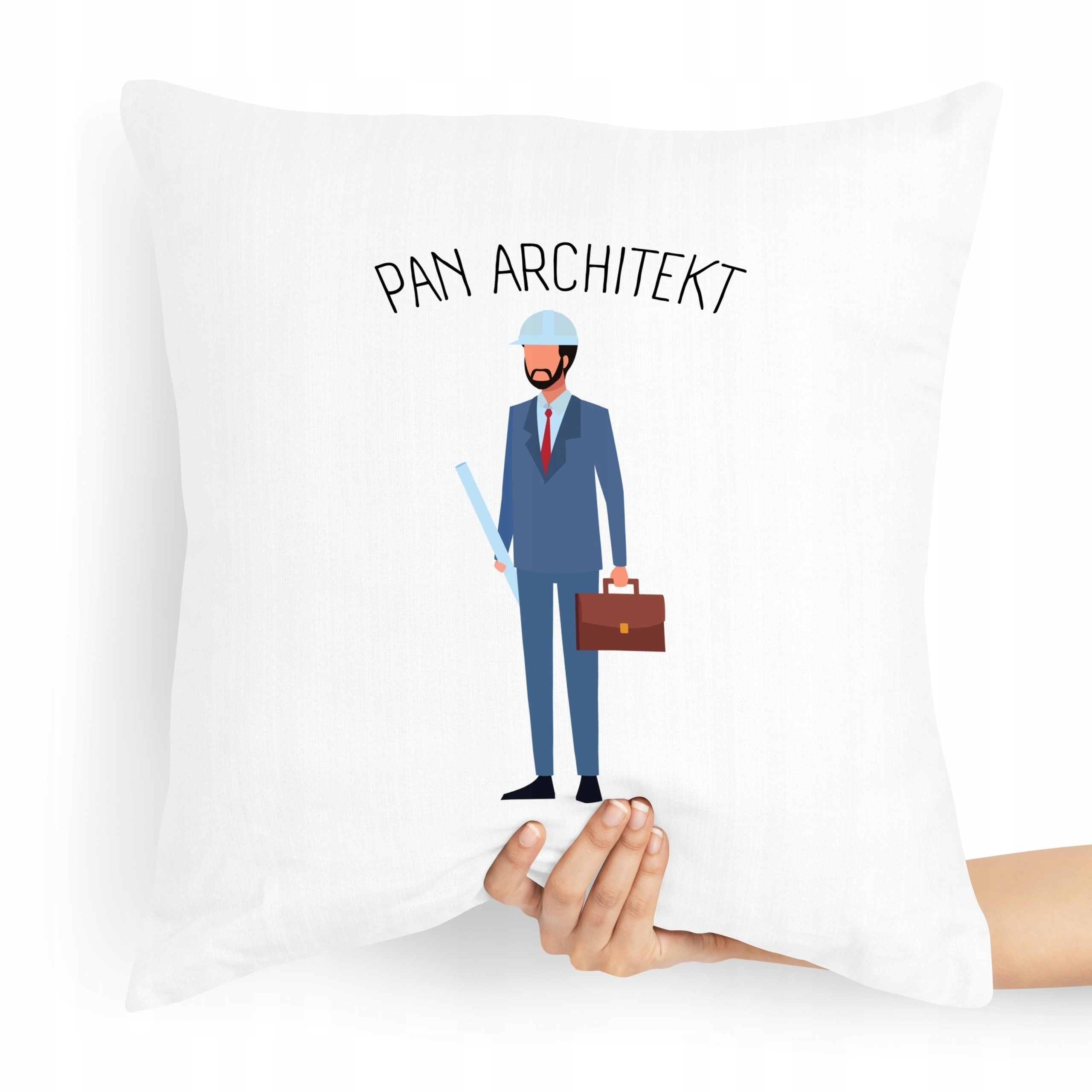 Poduszka Prezent Dla Architekta Pan Architekt Z Nadrukiem Ze Zdjęciem