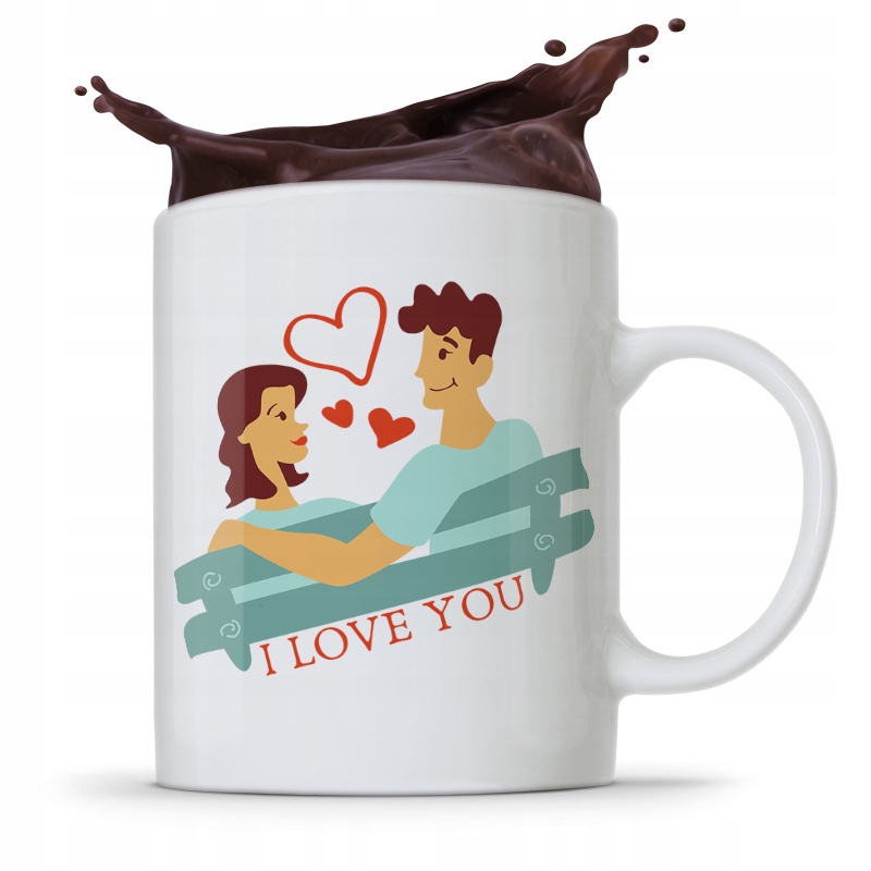 Kubek Prezent Na Walentynki I Love You Z Nadrukiem Ze Zdjęciem