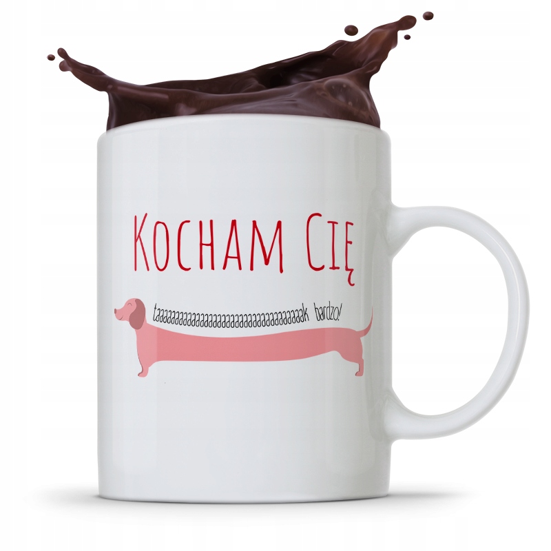 Kubek Prezent Na Walentynki Kocham Cię Taak Bardzo Z Nadrukiem Ze Zdjęciem