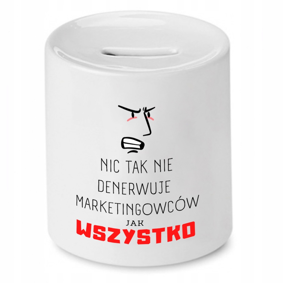 Dla Marketingowca Skarbonka Marketing Prezent Z Nadrukiem Ze Zdjęciem