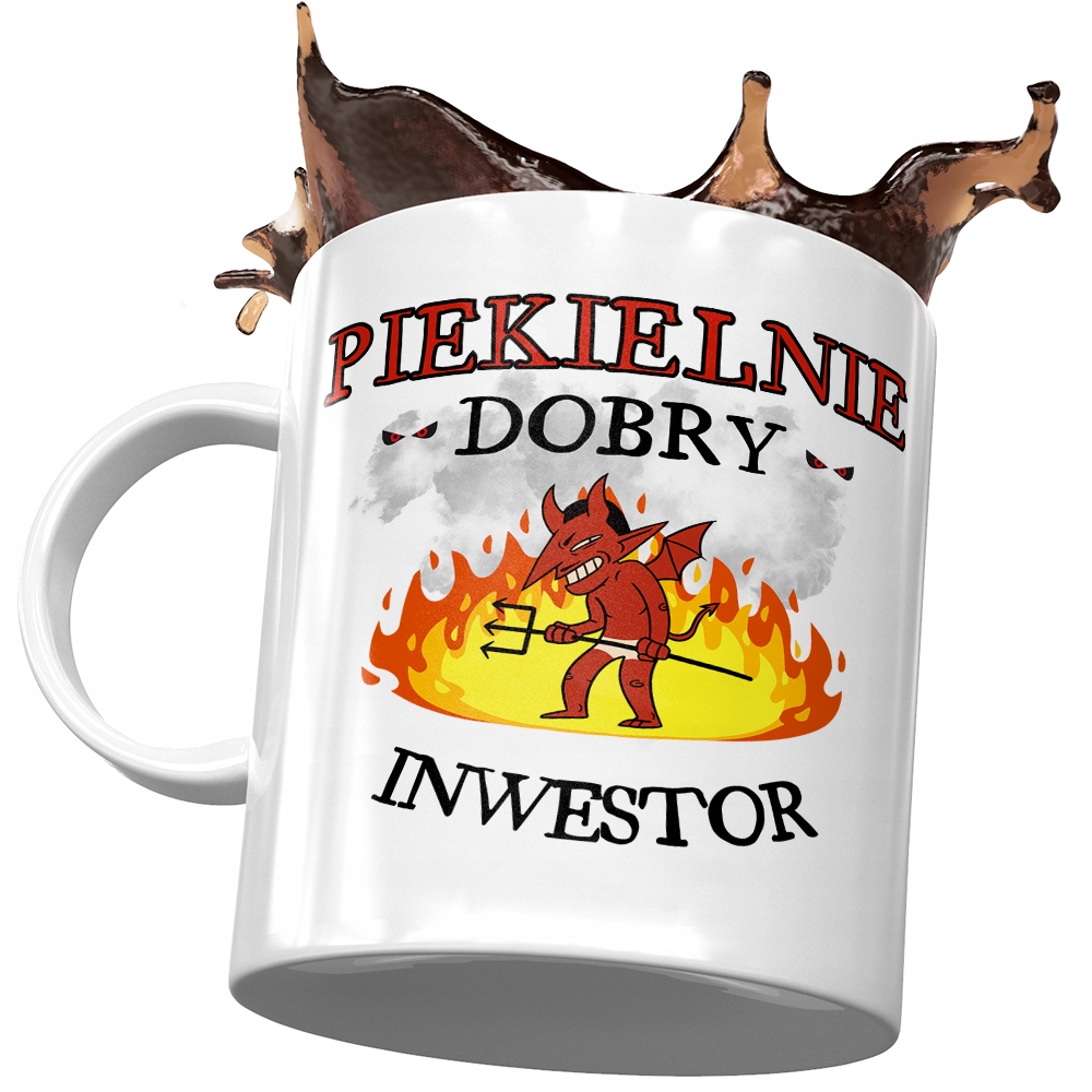 Kubek Dla Inwestora Piekielnie Dobry Inwestor Z Nadrukiem Ze Zdjęciem