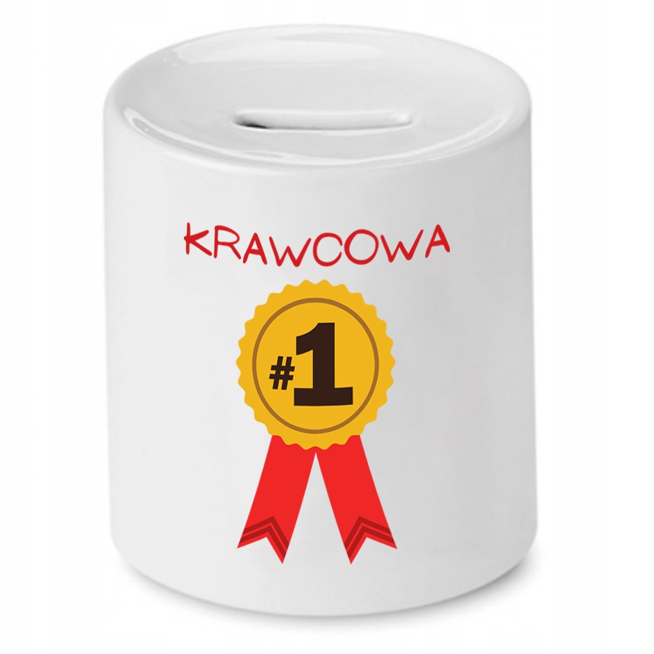 Skarbonka Dla Krawcowej Krawca Numer Jeden Z Nadrukiem Ze Zdjęciem