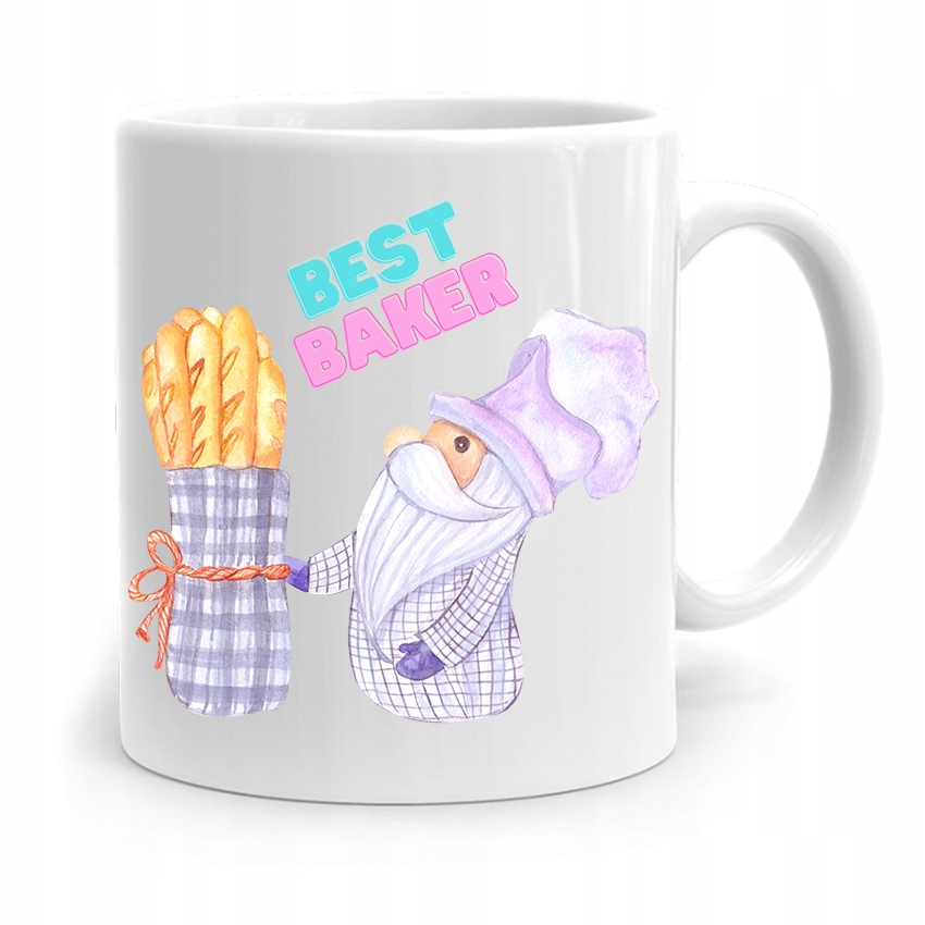 Kubek Prezent Dla Piekarza Best Baker Z Nadrukiem Ze Zdjęciem