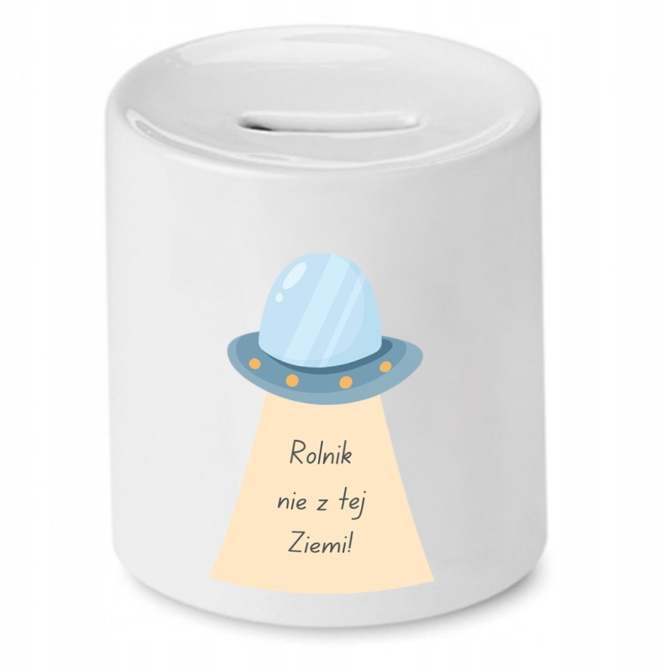 Skarbonka Prezent Dla Rolnika Nie Z Tej Ziemi Z Nadrukiem Ze Zdjęciem