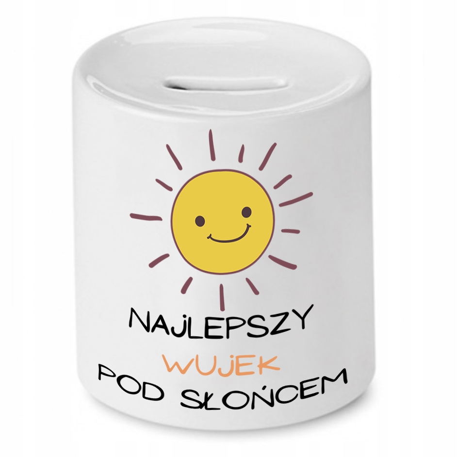 Skarbonka Dla Najlepszego Wujka Pod Słońcem Z Nadrukiem Ze Zdjęciem