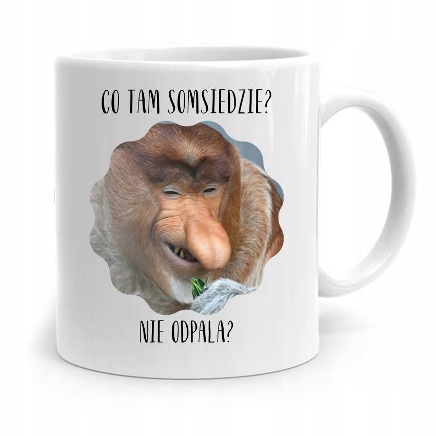 Kubek Śmieszny Nosacz Janusz Polak Nie Odpala? Z Nadrukiem Ze Zdjęciem