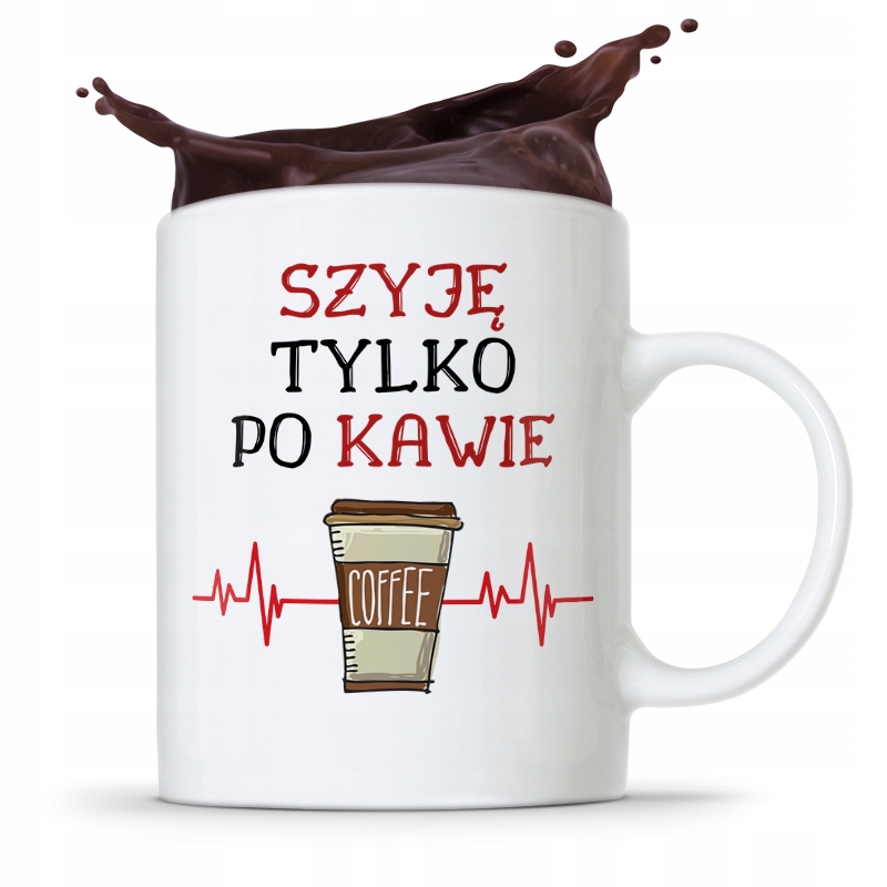 Kubek Prezent Krawcowej Krawca Tylko Po Kawie Z Nadrukiem Ze Zdjęciem