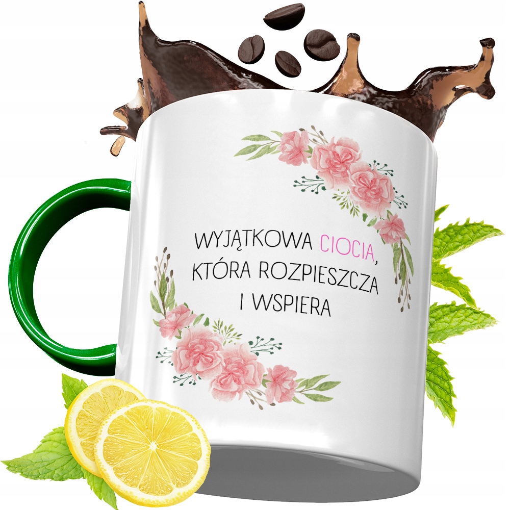 Kubek Zielony Dla Cioci Idealny Prezent