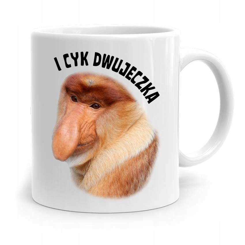 Kubek Prezent Śmieszny Nosacz I Cyk Dwujeczka Z Nadrukiem Ze Zdjęciem