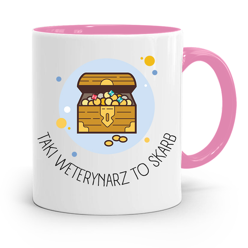 Kubek Różowy Weterynarza Taki Weterynarz To Skarb Z Nadrukiem Ze Zdjęciem