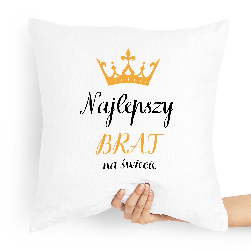 Poduszka Prezent Dla Brata Najlepszy Na Świecie Z Nadrukiem Ze Zdjęciem