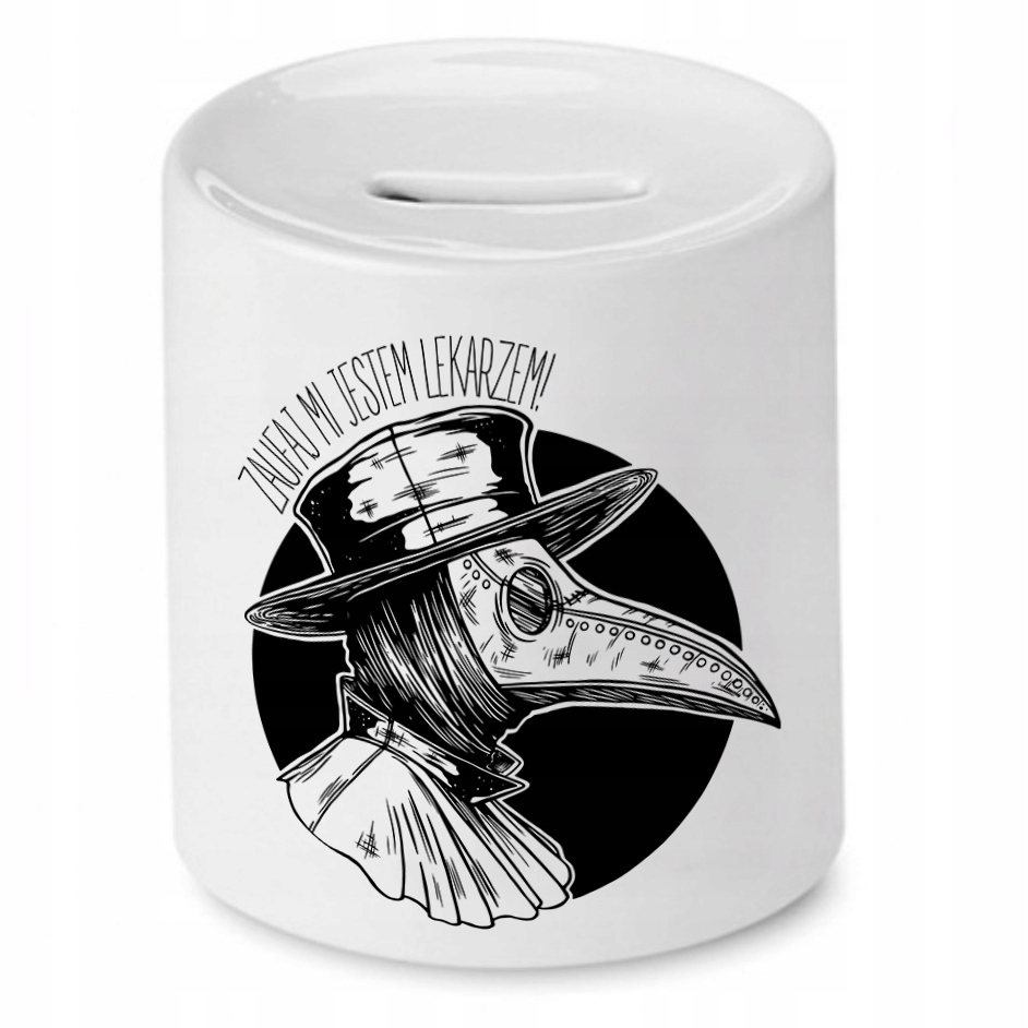 Skarbonka Dla Lekarza Doktora Zaufaj Mi! Prezent Z Nadrukiem Ze Zdjęciem