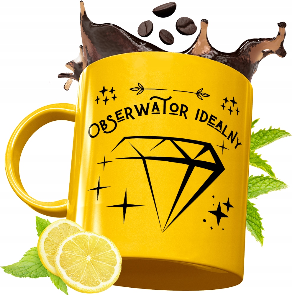 Złoty Kubek Premium Dla Obserwatora Prezent Z Nadrukiem Ze Zdjęciem