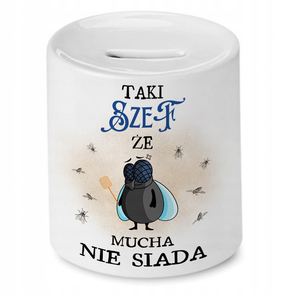 Skarbonka Dla Szefa Na Urodziny Imieniny Prezent Z Nadrukiem Ze Zdjęciem