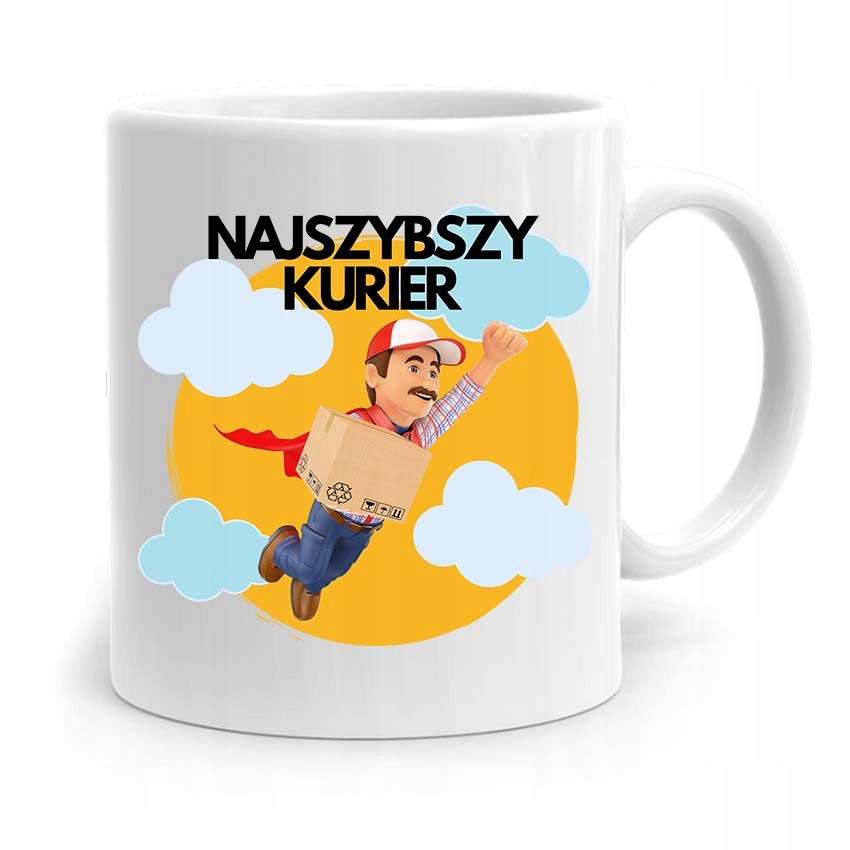 Kubek Prezent Dla Kuriera Najszybszy Kurier Z Nadrukiem Ze Zdjęciem
