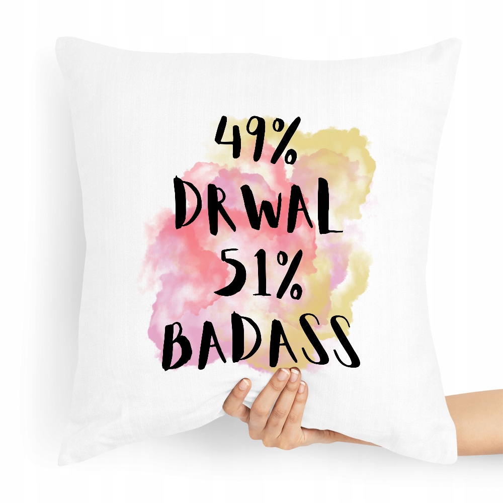 Prezent Poduszka Dla Drwala Drwal Badass Z Nadrukiem Ze Zdjęciem