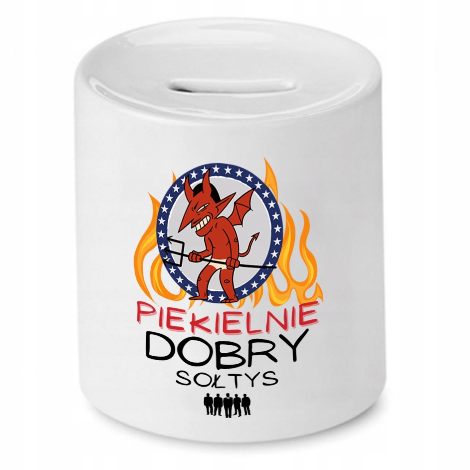 Skarbonka Prezent Dla Sołtysa Piekielnie Dobry Z Nadrukiem Ze Zdjęciem