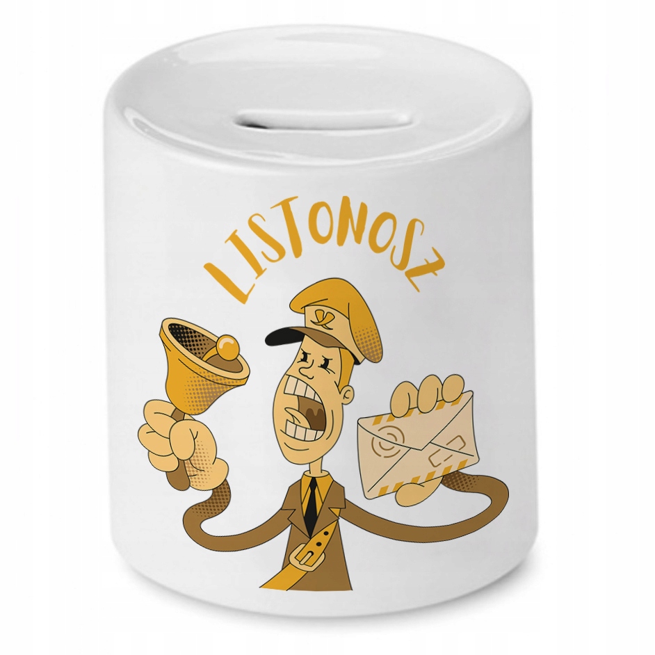 Skarbonka Dla Listonosza Listonosz Prezent Z Nadrukiem Ze Zdjęciem