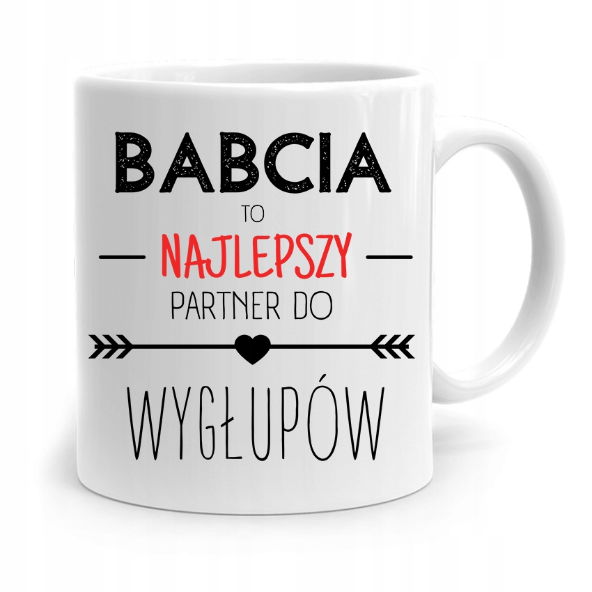 Kubek Dla Babci Na Urodziny Najlepszy Partner Z Nadrukiem Ze Zdjęciem