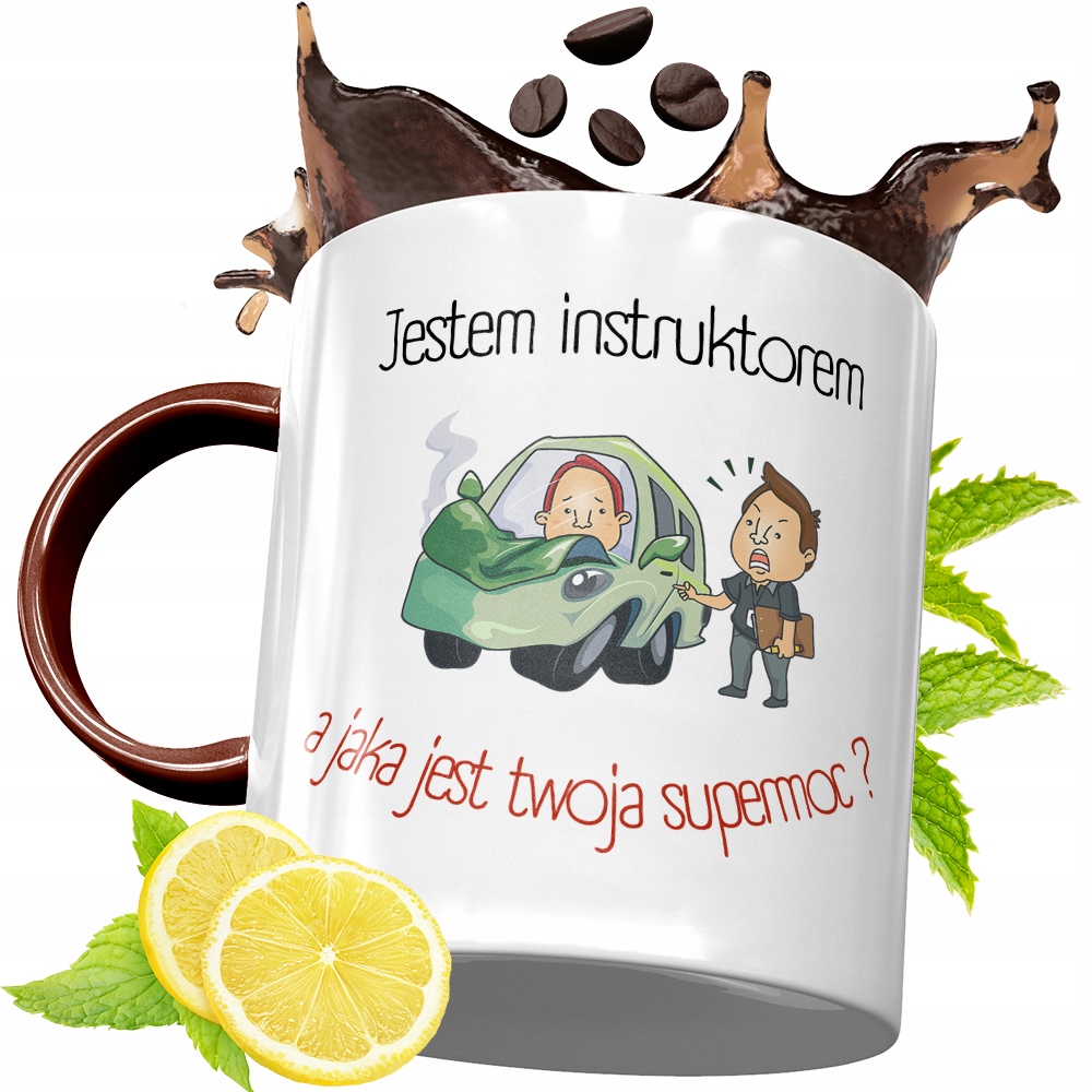 Kubek Bordowy Dla Instruktora Na Urodziny Prezent Z Nadrukiem Ze Zdjęciem