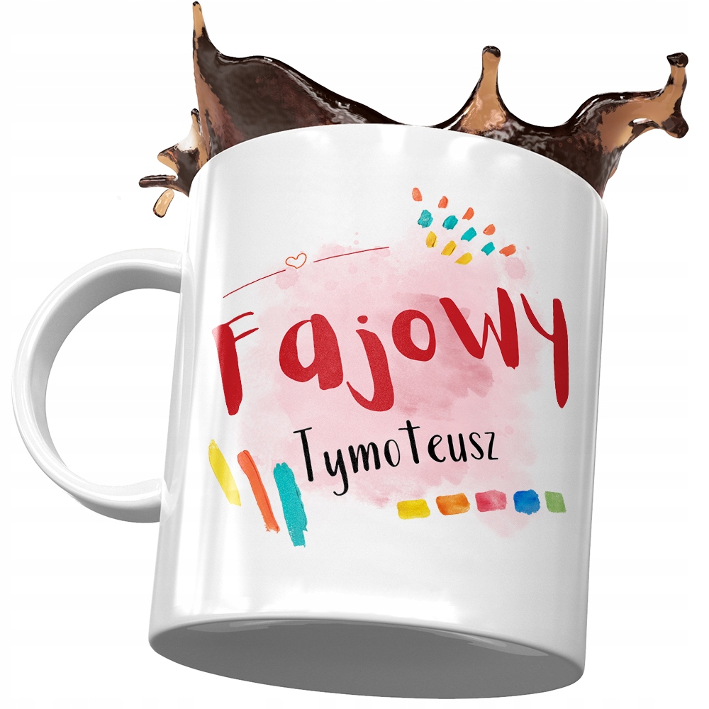 Kubek Dla Tymoteusza Kolegi Przyjaciela Prezent Z Nadrukiem Ze Zdjęciem