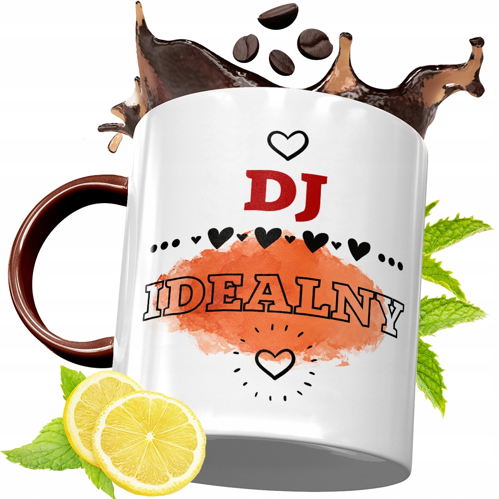 Kubek Bordowy Dla Dja Na Urodziny Prezent Z Nadrukiem Ze Zdjęciem