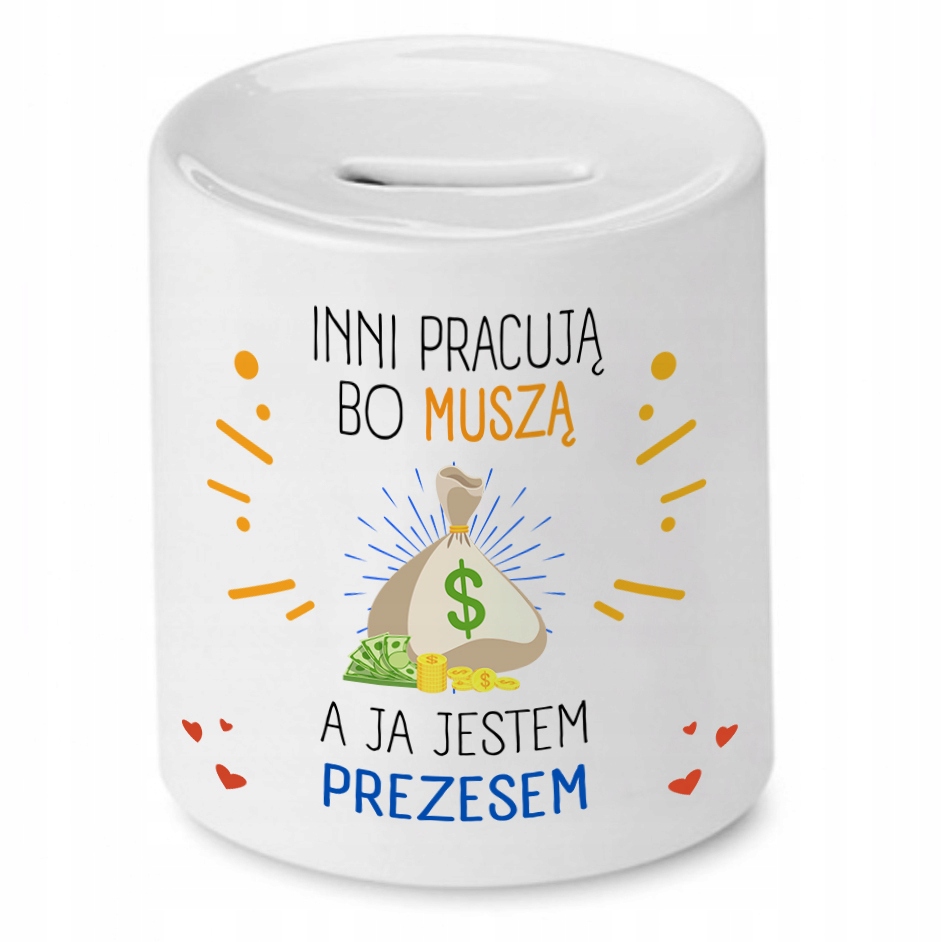 Dla Prezesa Viceprezesa Skarbonka Jestem Prezesem Z Nadrukiem Ze Zdjęciem