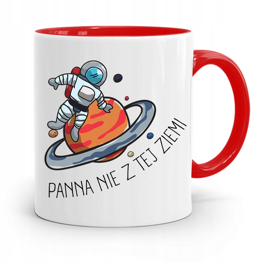 Kubek Czerwony Dla Dziewczyny Nie Z Tej Ziemi Z Nadrukiem Ze Zdjęciem