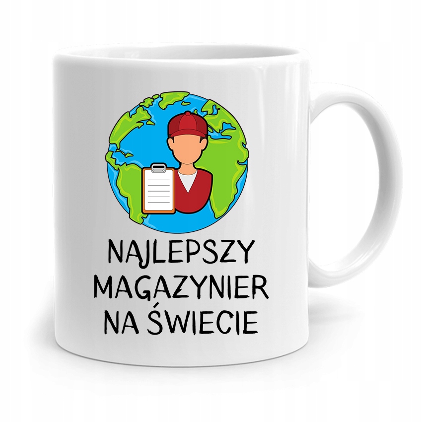 Kubek Prezent Dla Magazyniera Najlepszy Na Świecie Z Nadrukiem Ze Zdjęciem