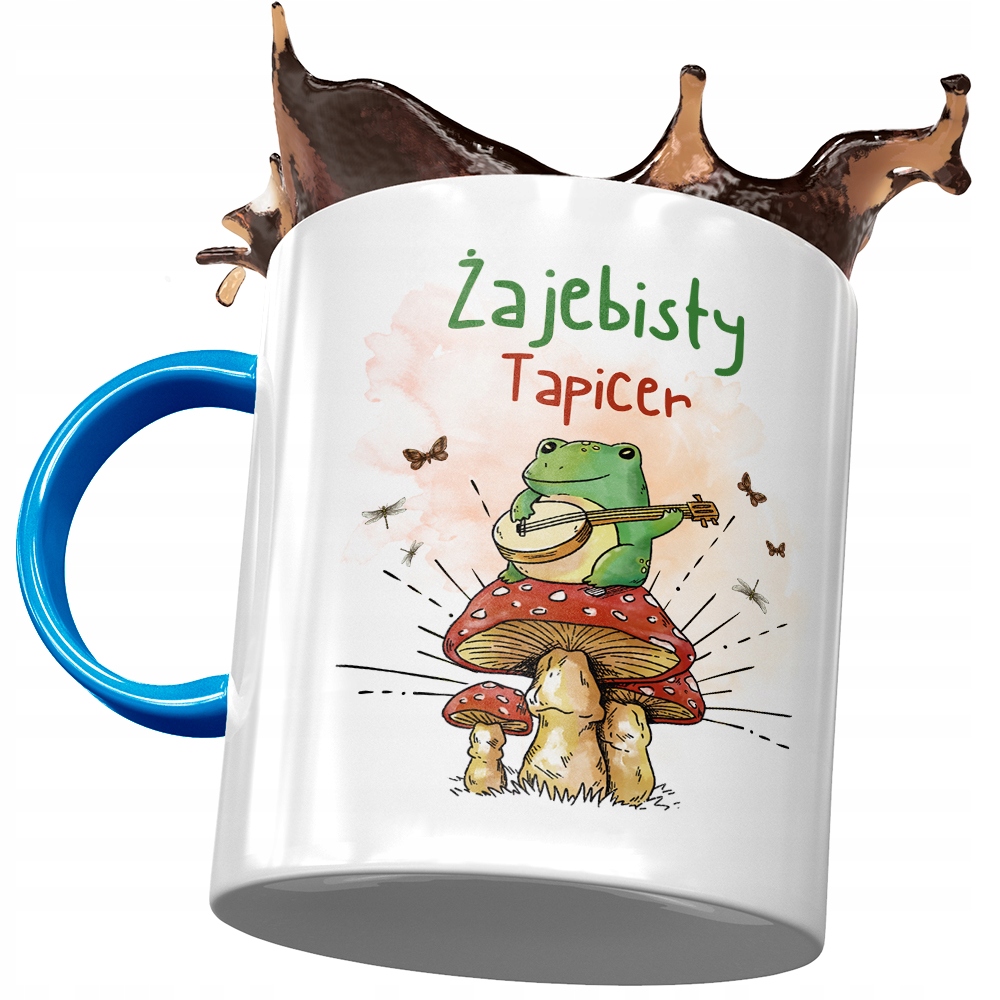 Kubek Błękitny Dla Tapicera Żajebisty Tapicer Z Nadrukiem Ze Zdjęciem