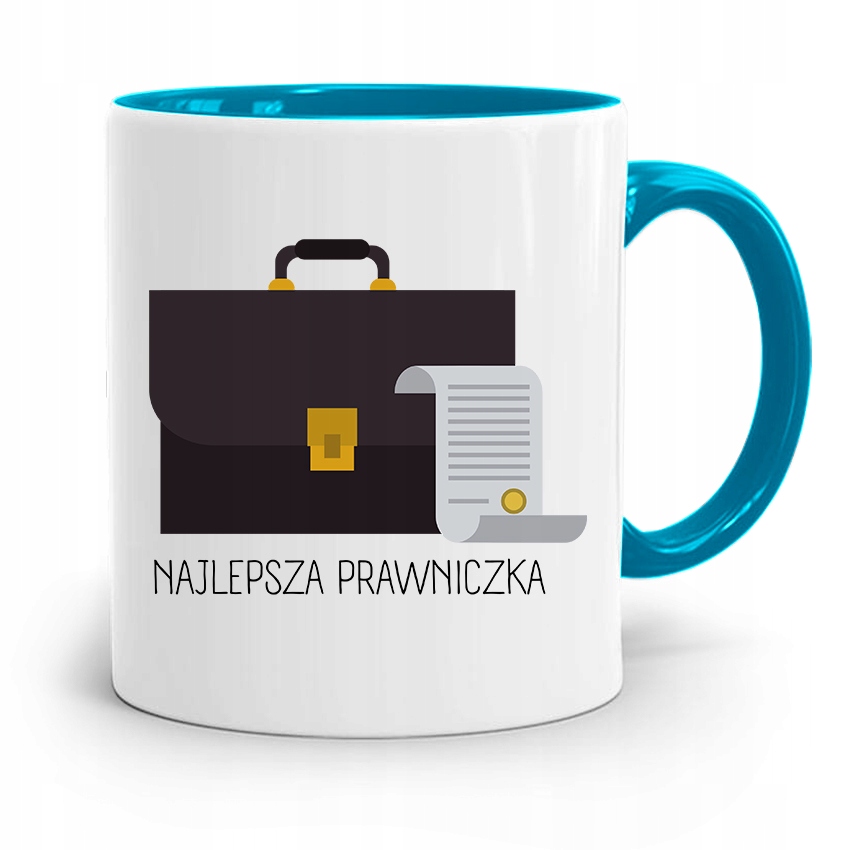 Kubek Błękitny Dla Prawnika Mecenasa Prezent Z Nadrukiem Ze Zdjęciem