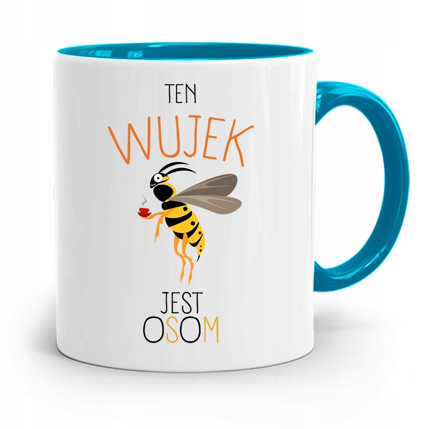 Kubek Błękitny Dla Wujka Ten Wujek Jest Osom Z Nadrukiem Ze Zdjęciem