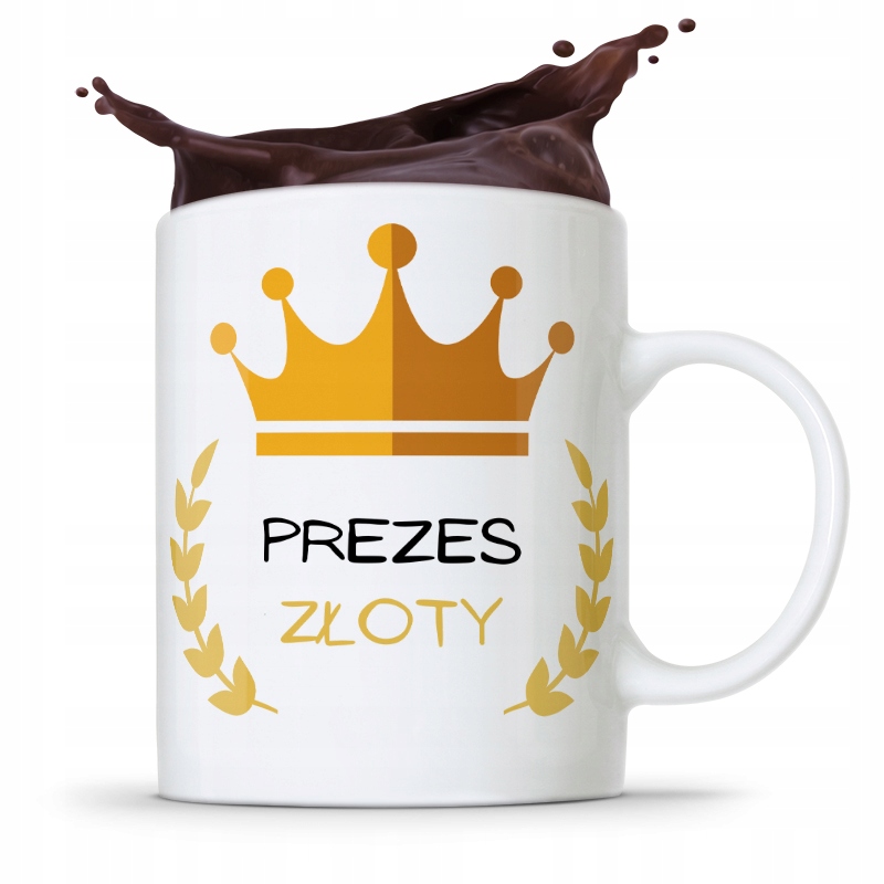 Dla Prezesa Viceprezesa Kubek Prezes Złoty Prezent Z Nadrukiem Ze Zdjęciem