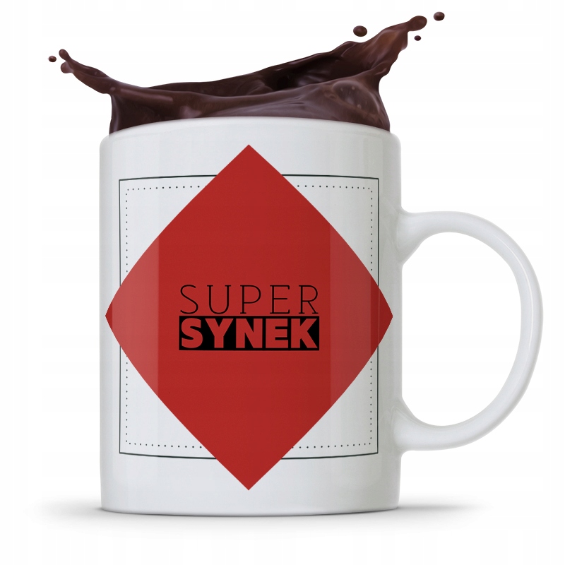 Kubek Prezent Dla Syna Dziecka Super Synek Z Nadrukiem Ze Zdjęciem