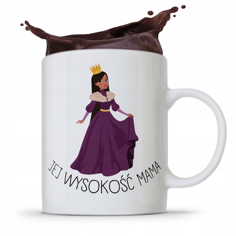 Kubek Prezent Dla Mamy Matki Jej Wysokość Mama Z Nadrukiem Ze Zdjęciem