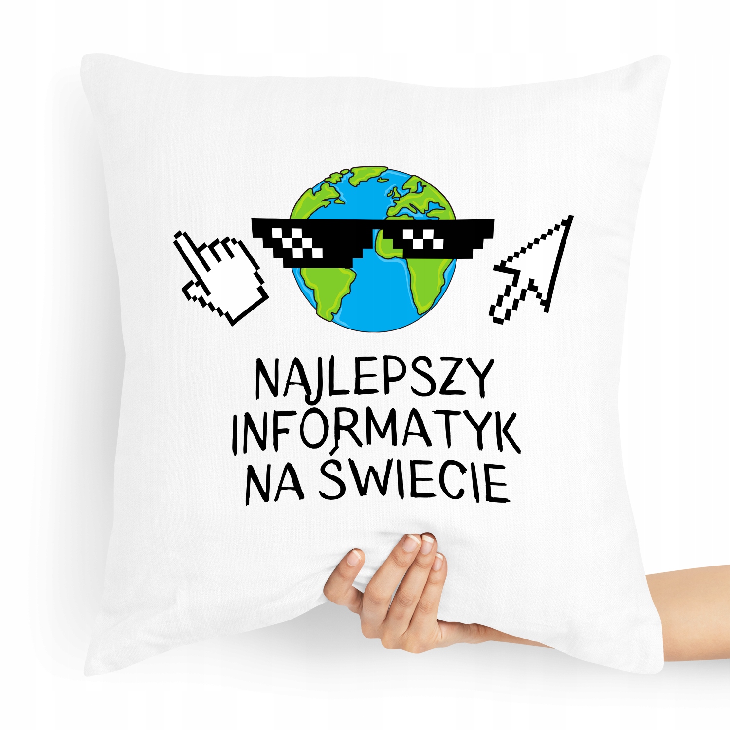 Poduszka Informatyka Programisty Dobry Informatyk Z Nadrukiem Ze Zdjęciem