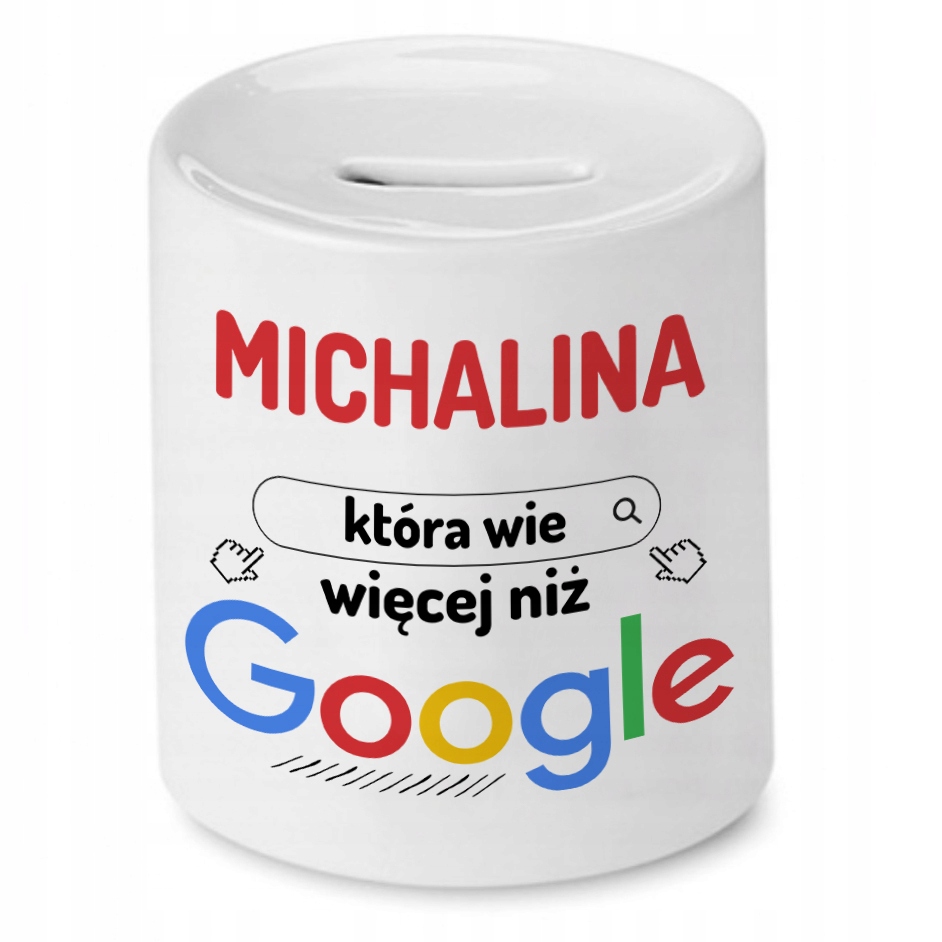 Skarbonka Dla Michaliny Na Urodziny Prezent Z Nadrukiem Ze Zdjęciem