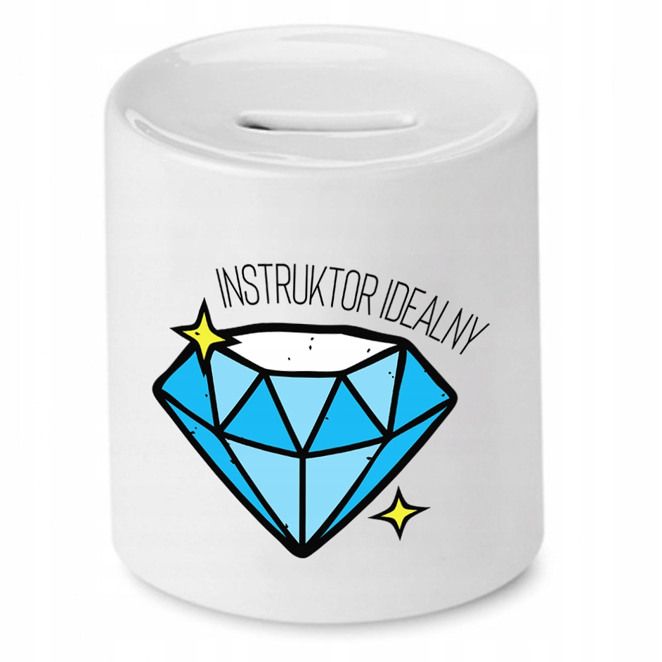 Dla Instruktora Skarbonka Instruktor Idealny Z Nadrukiem Ze Zdjęciem