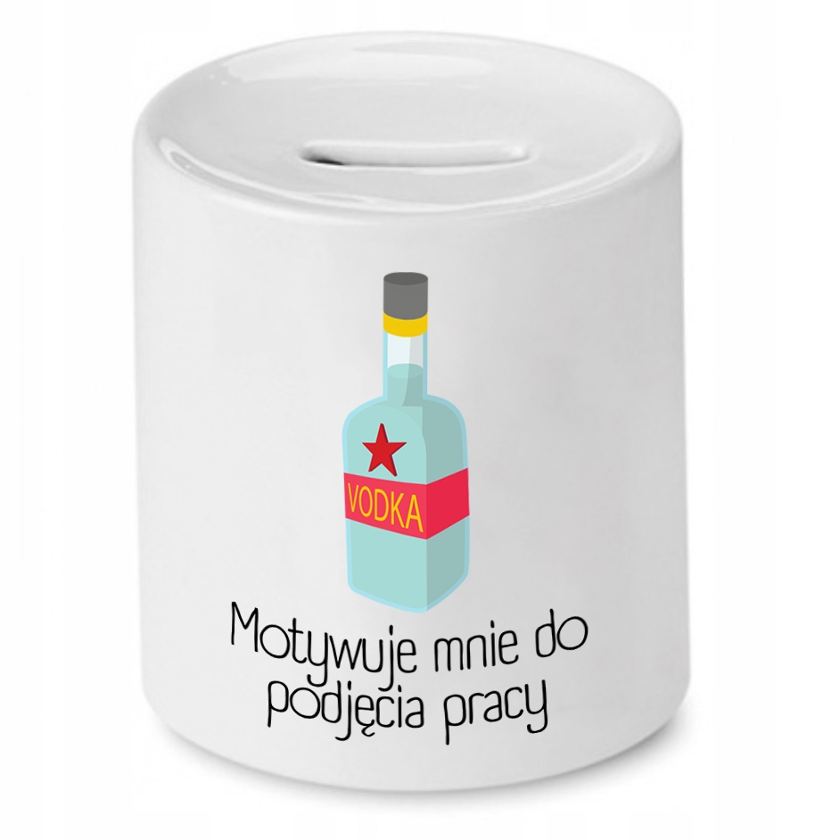 Skarbonka Dla Budowlańca Motywuje Mnie Do Pracy Z Nadrukiem Ze Zdjęciem