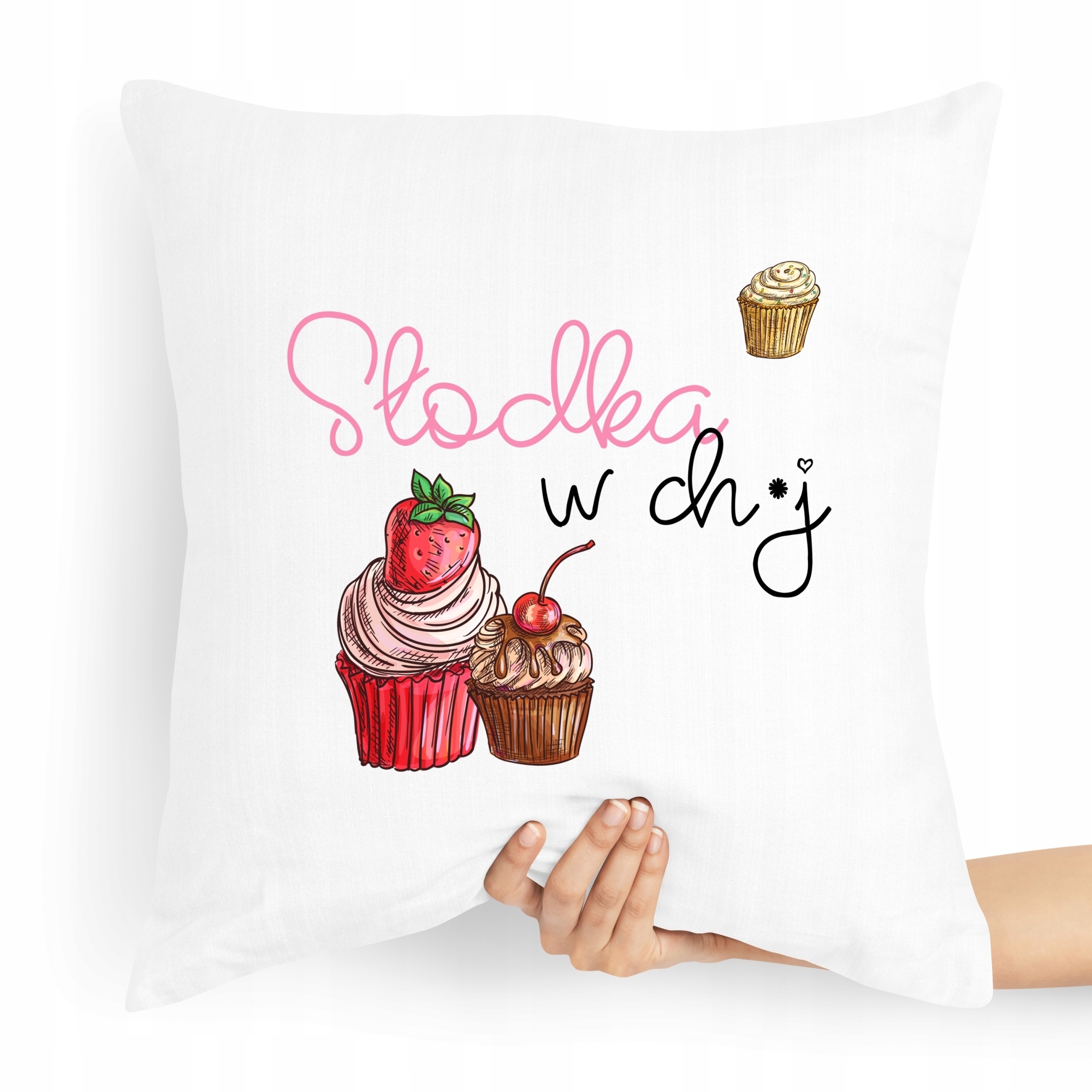 Poduszka Zabawny Prezent Słodka W Ch*J Z Nadrukiem Ze Zdjęciem